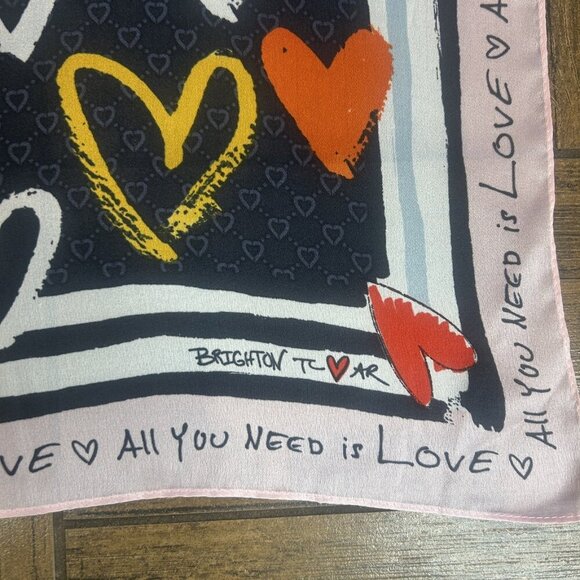Brighton Color of Love Designed by Tom Clancy Square Scarf 24" Square - Picture 7 of 8